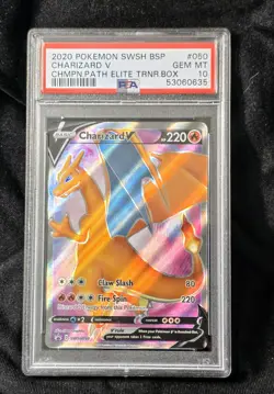 Charizard V 2020 POKEMON SWSH CHAMPION'S PATH BSP #050 PSA 10 GEM MINT - Image 1