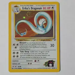 Erika's Dragonair 4/132 Gym Heroes Holo Rare Unlimited 80 HP Pokemon TCG Card - Image 1