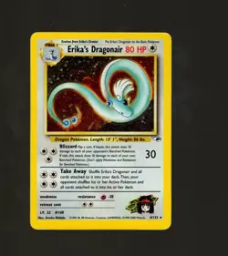 Pokemon TCG Erika's Dragonair 4/132 Holo Rare Gym Heroes LP Vintage WOTC Card - Image 1