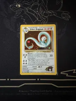 Pokemon TCG Erika's Dragonair 4/132 Gym Heroes *SWIRL* Holo Rare Unlimited MP - Image 1