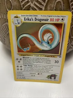 Pokemon TCG Erika's Dragonair Gym Heroes 4/132 Holo Unlimited Rare - Image 3