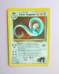 Pokemon TCG Erika's Dragonair 4/132 Gym Heroes Holo Rare Unlimited Vintage MP - Image 1