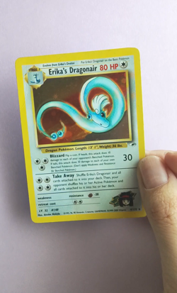 Pokemon TCG Erika's Dragonair 4/132 Gym Heroes Holo Rare Unlimited Vintage MP - Image 2