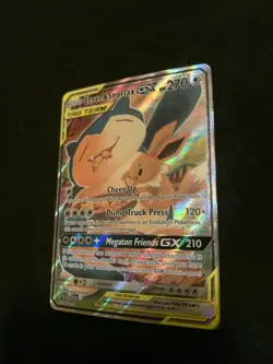 Eevee & Snorlax GX SM169 Sm Holo Rare Black Star Promo Pokemon TCG Card - Image 5