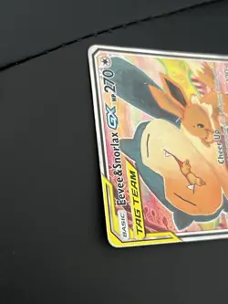 Pokemon TCG Tag Team Eevee&Snorlax GX SM169 Promo Holo - Image 2