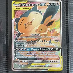 Eevee Snorlax GX SM169 Tag Team Promo - Pokemon TCG - Image 1