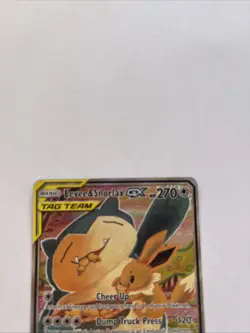Pokemon TCG - Eevee & Snorlax GX (Tag Team) SM169 - FULL ART - Sun & Moon promo - Image 4