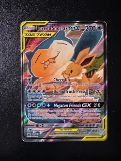 POKEMON TCG - SUN & MOON PROMO - EEVEE SNORLAX GX TAG TEAM SM169 - Image 1