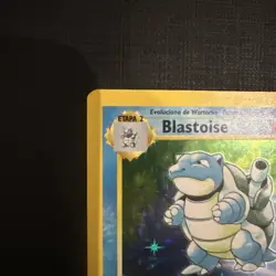 Pokemon TCG WOTC Card - Base Set Blastoise 2/102 Spanish Played/ Damaged - Image 2