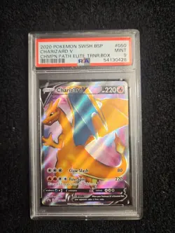 2020 POKEMON SWSH BLACK STAR PROMO #050 CHARIZARD V PSA 10 - Image 1