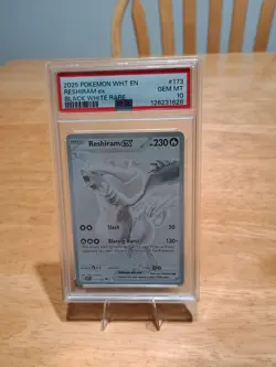 Pokemon 2025 Reshiram ex 173/086 Black White Rare White Flare GEM MINT PSA 10 - Image 1
