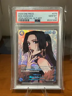Boa Hancock SP One Piece English - Kingdoms of Intrigue (OP04-078) - PSA 10 - Image 1