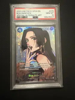Boa Hancock (SP) One Piece English - Kingdoms of Intrigue (OP04-078) - PSA10 - Image 1