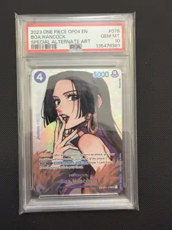 Boa Hancock (SP) One Piece English - Kingdoms of Intrigue (OP04-078) - PSA10 - Image 1