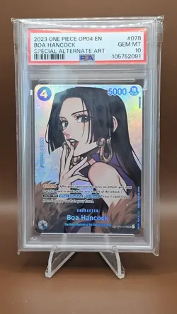 Boa Hancock (SP) One piece tcg English - Kingdoms of Intrigue (OP04-078) PSA10 - Image 1