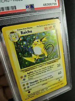 1999 Base Set Raichu 14/102 PSA 9 MINT Holo Pokemon Card TCG CGC WOTC Rare - Image 2