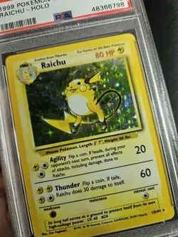 1999 Base Set Raichu 14/102 PSA 9 MINT Holo Pokemon Card TCG CGC WOTC Rare - Image 4