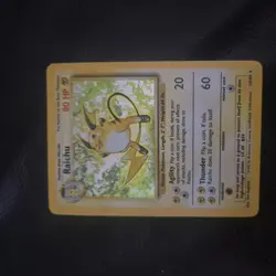 Pokemon TCG Raichu Base Set Holo Rare Card 14/102 Vintage 1999 - Image 1