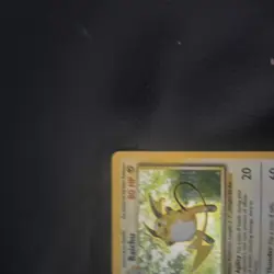 Pokemon TCG Raichu Base Set Holo Rare Card 14/102 Vintage 1999 - Image 2