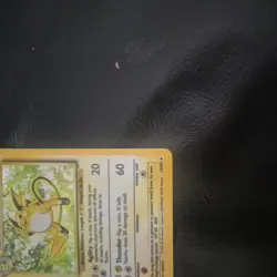 Pokemon TCG Raichu Base Set Holo Rare Card 14/102 Vintage 1999 - Image 3