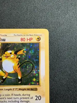 Raichu *1st Edition Holo Rare* English Base Set Pokemon TCG Card 14/102 - Image 3