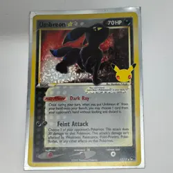 Pokemon TCG Umbreon Star Celebrations: Classic Collection 17/17 Holo Ultra Rare - Image 1