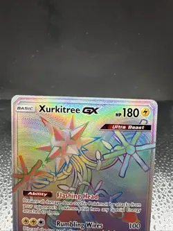 Xurkitree GX - 160/156 - Rainbow Rare - Sun & Moon Ultra Prism - Pokemon Card NM - Image 3