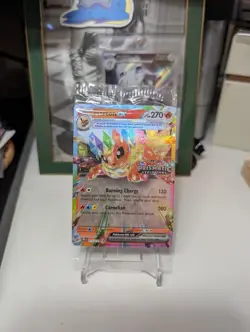 Flareon EX 014/131 Prismatic Evolutions Stamped Surprise Box Promo Card SEALED - Image 1