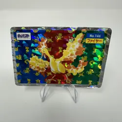 Pokemon Card Moltres Topsun No.146 Holo Prism 1997 Japanese - Image 1