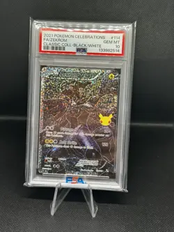 2021 Celebration Zekrom 114/114 Full Art Pokemon Card PSA 10 Gem Mint Full Art - Image 1