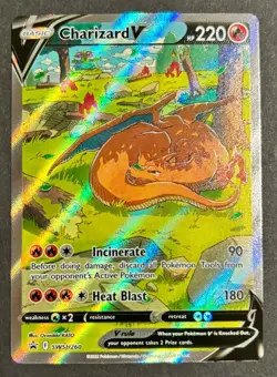 Pokemon Charizard V - SWSH26- Sword & Shield Promo Card TCG NM/M condition - Image 1