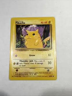 Pokemon Pikachu TCG Base Set Yellow Cheeks 1999 58/102 Card - Image 1