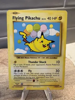 Flying Pikachu - 110/108 - Pokemon Card Evolutions XY Secret Rare Card 2016 - Image 1