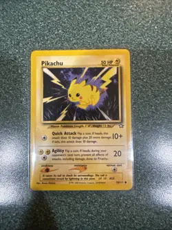 Pokemon TCG Neo Genesis Pikachu Card 70/111 Regular Rare - Image 1
