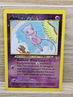 Mew 01/18 Southern Islands Reverse Holo Pokemon Card TCG Swirls (78) - Image 1