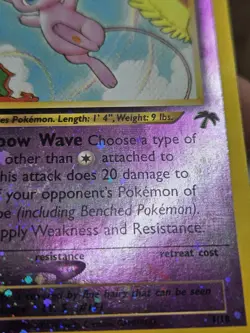 Mew 01/18 Southern Islands Reverse Holo Pokemon Card TCG Swirls (78) - Image 2