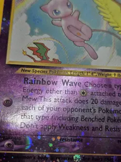 Mew 01/18 Southern Islands Reverse Holo Pokemon Card TCG Swirls (78) - Image 3