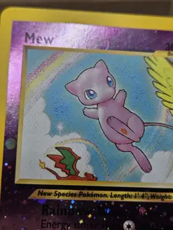Mew 01/18 Southern Islands Reverse Holo Pokemon Card TCG Swirls (78) - Image 4