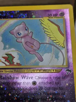 Mew 01/18 Southern Islands Reverse Holo Pokemon Card TCG Swirls (78) - Image 5