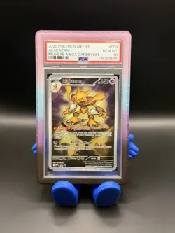 Pokemon Alakazam TCG Mega Evolutions Illustration Rare Promo Card 009 PSA 10 - Image 1
