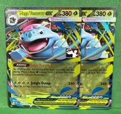 Mega Venusaur ex MEG # 3/132 Prize Pack Series 8 MISPRINT / ERROR Pokemon Card - Image 2