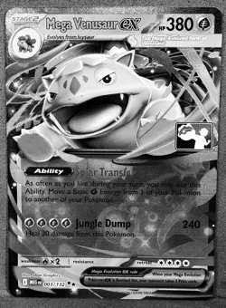 Mega Venusaur ex MEG # 3/132 Prize Pack Series 8 MISPRINT / ERROR Pokemon Card - Image 3