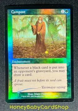 MTG Seventh Edition 2001 Compost Foil NM Card English 7ED Uncommon - Image 2