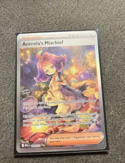 Acerola's Mischief 183/132 Special Illustration Rare Pokemon Card TCG - Image 1