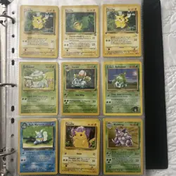 Pokemon Card Binder Lot Holo Foil Base Collection Cards Original WOTC 1999 + - Image 2