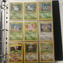 Pokemon Card Binder Lot Holo Foil Base Collection Cards Original WOTC 1999 + - Image 3
