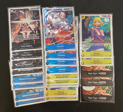 Lot of (22) Assorted One Piece Card Game TCG OP-13 SR & DON Cards - Image 1