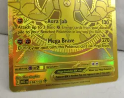 Mega Lucario ex Pokemon TCG Card ME01 Mega Evolution #188/132 Hyper Rare NM - Image 4