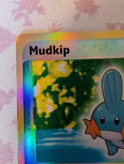 Pokemon TCG Mudkip Reverse Holo Card 60/109 EX Ruby & Sapphire 2003 LP E Reader - Image 3