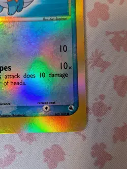 Pokemon TCG Mudkip Reverse Holo Card 60/109 EX Ruby & Sapphire 2003 LP E Reader - Image 5